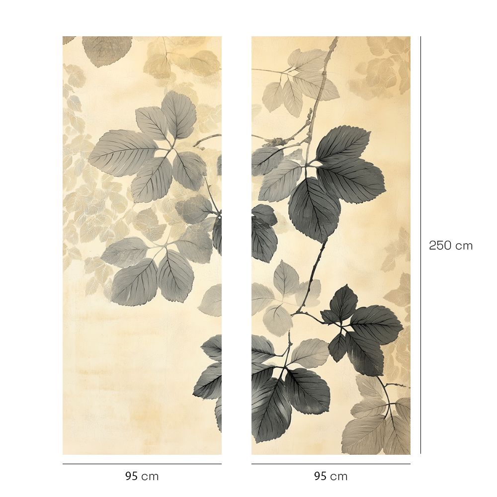 Papier peint "Feuilles élégantes"