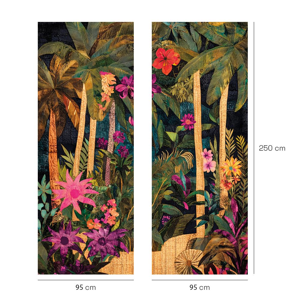 Papier peint "Luxuriance tropicale"