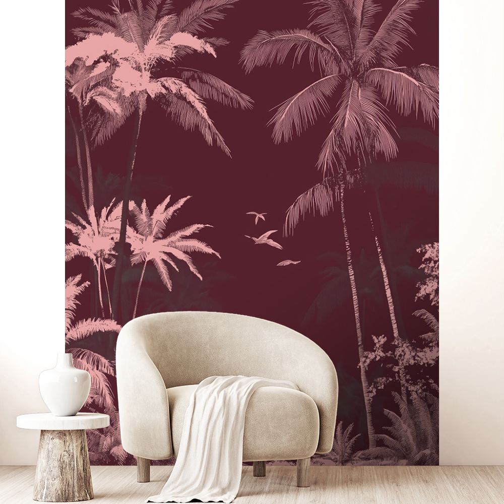 Papier peint "Palmiers exotiques"