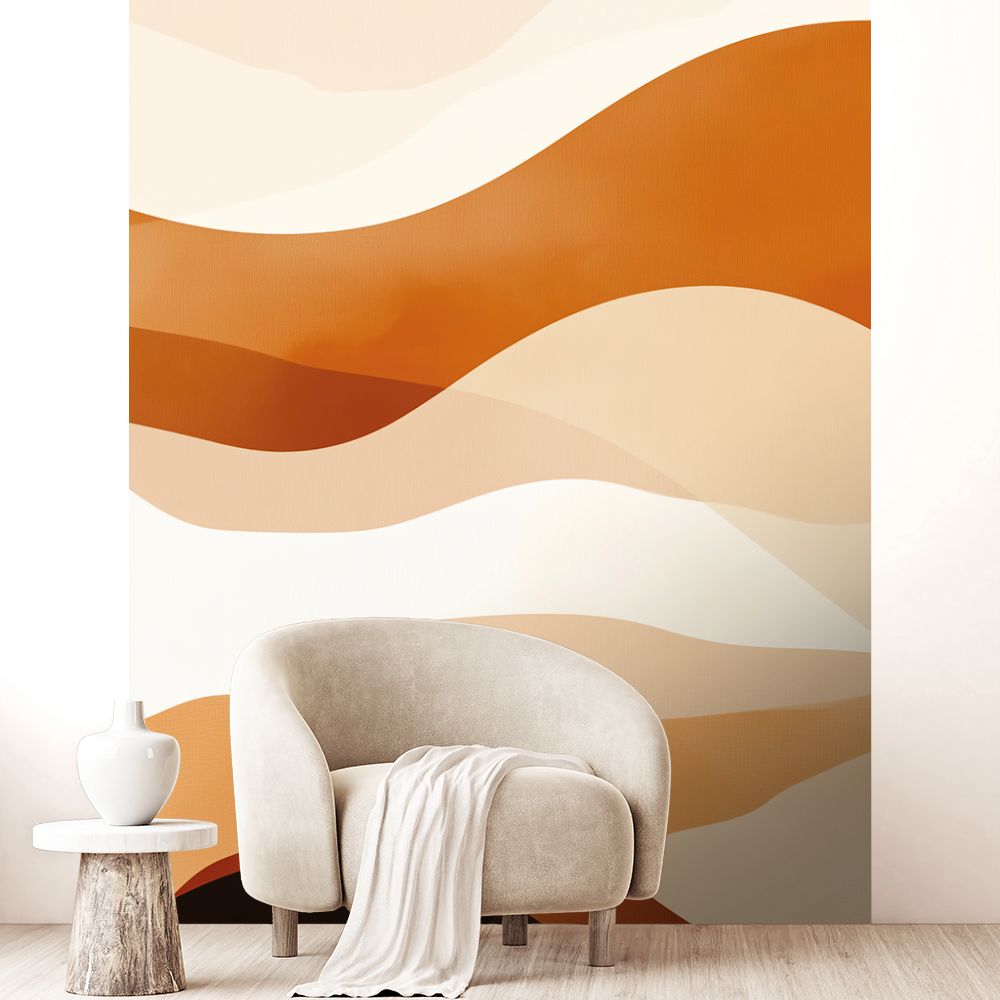 Papier peint "Ondulations apaisantes"