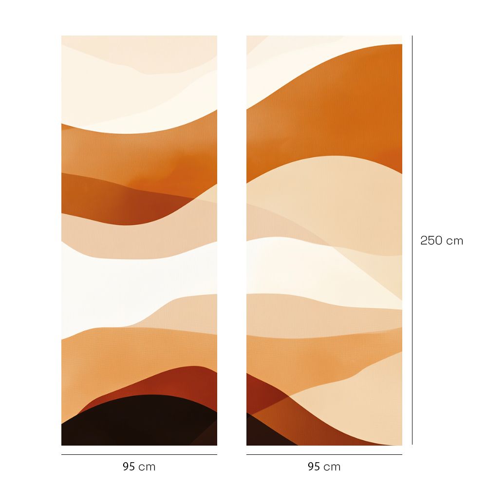 Papier peint "Ondulations apaisantes"