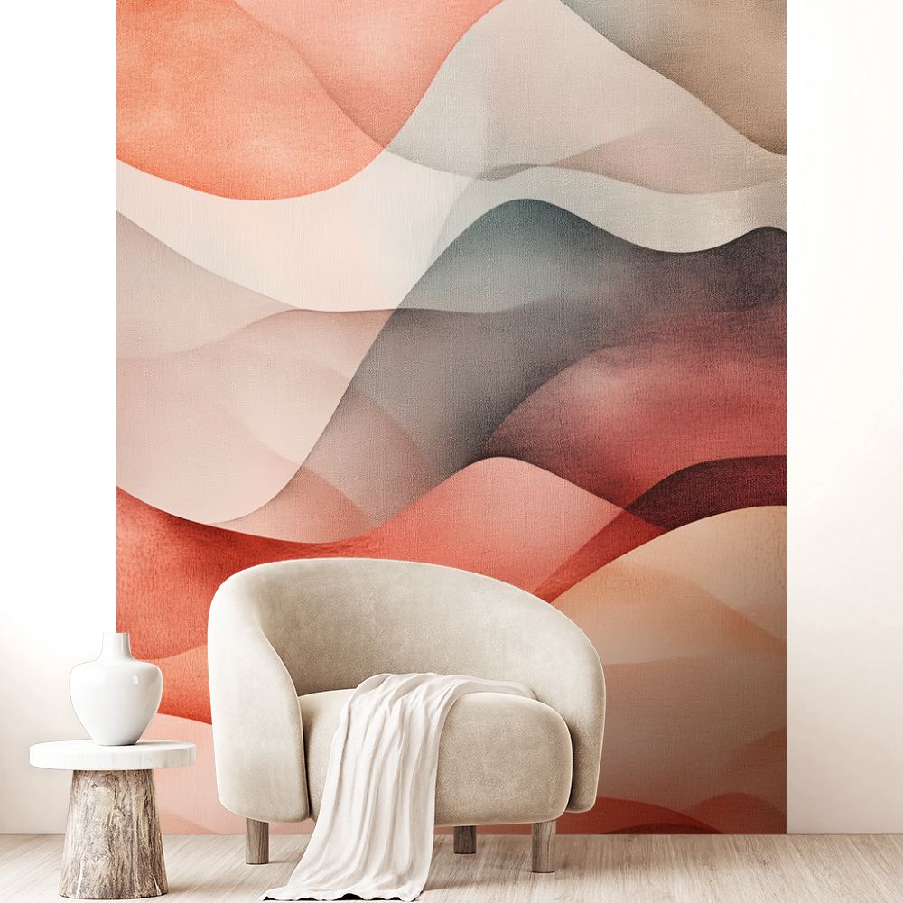 Papier peint "Vagues douces"