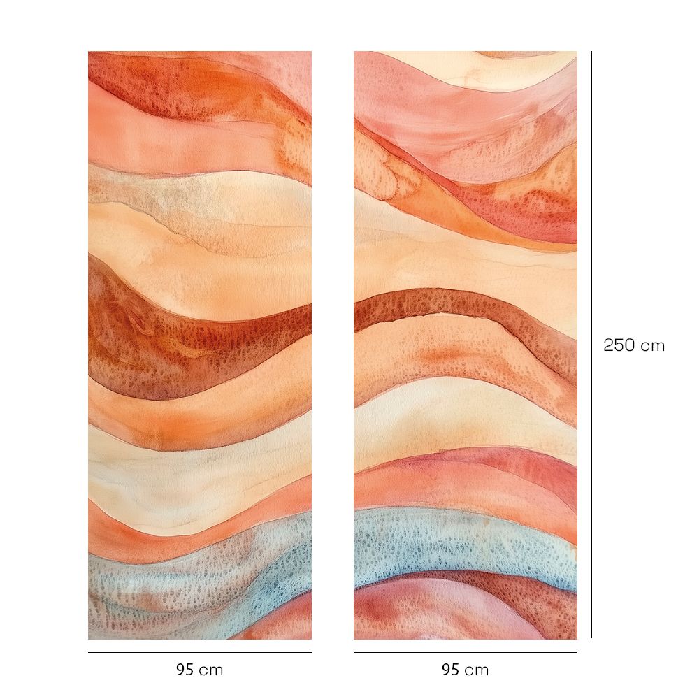 Papier peint "Vagues douces et fluides"