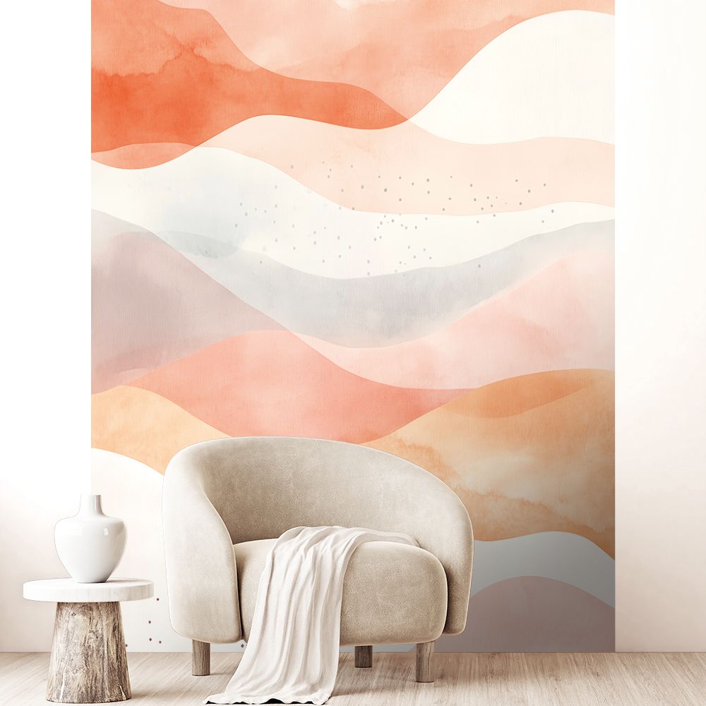 Papier peint "Vagues douces et paisibles"