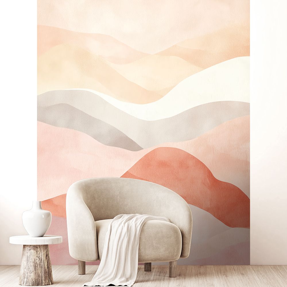 Papier peint "Vagues de couleur"