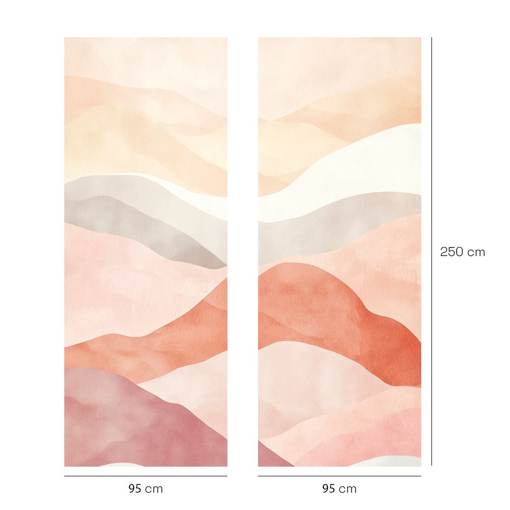 Papier peint "Vagues de couleur"