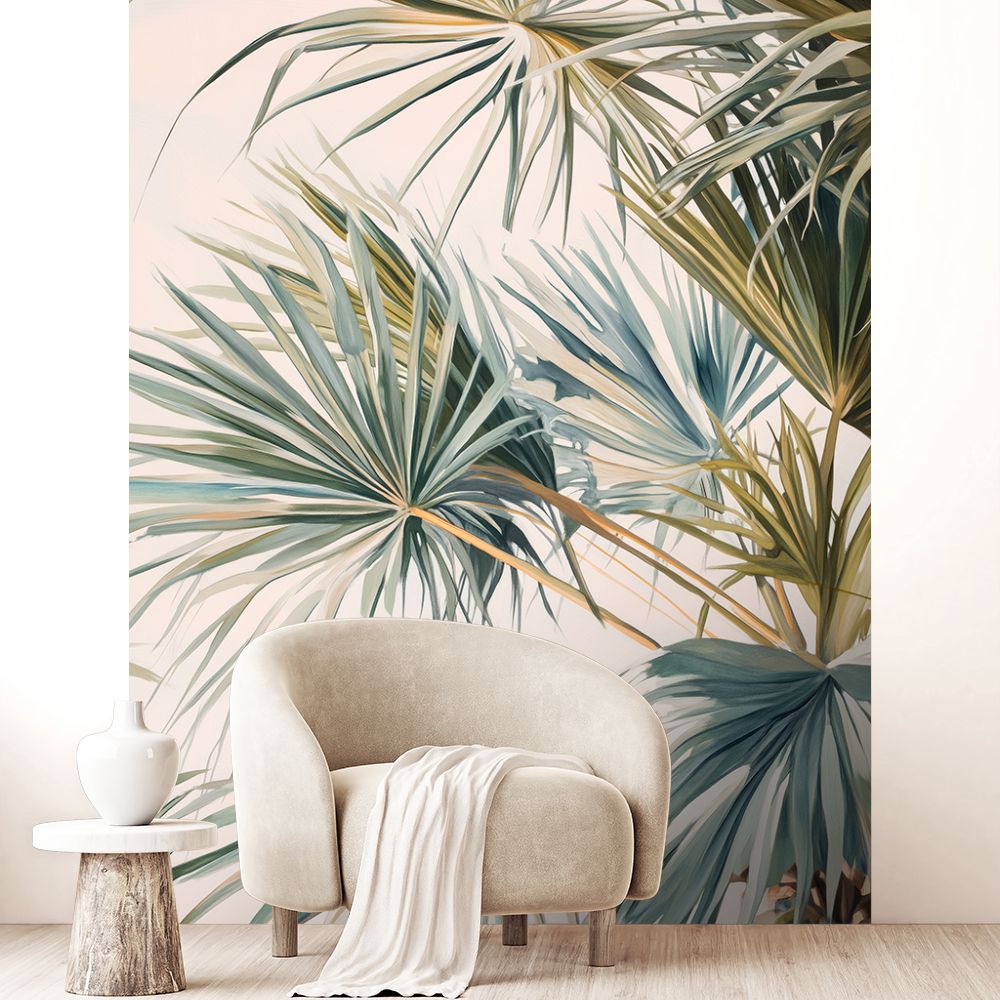 Papier peint "Plantes vertes exotiques"