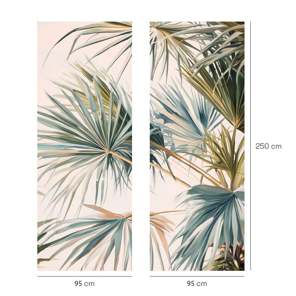 Papier peint "Plantes vertes exotiques"