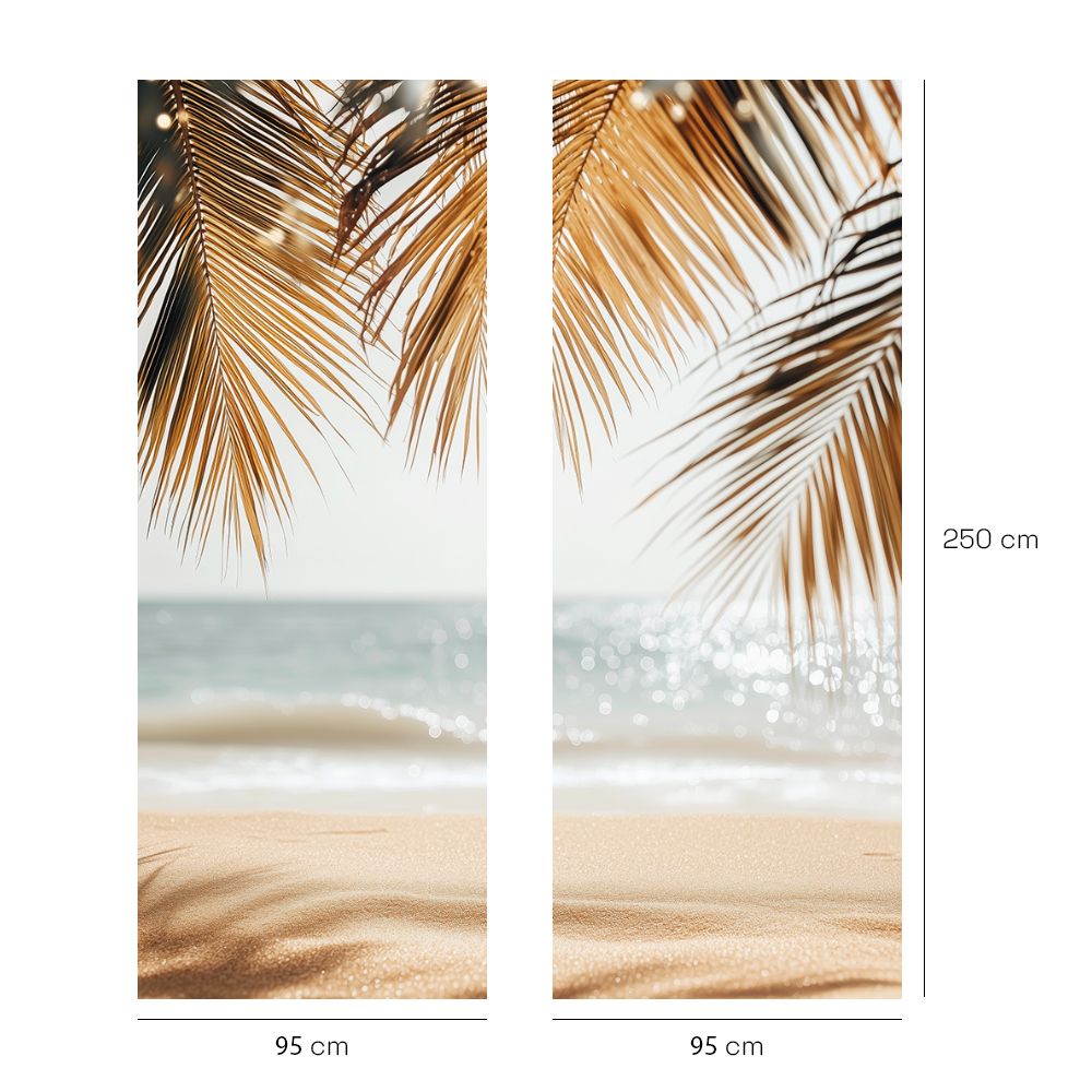 Papier peint "Plage tropicale relaxante"