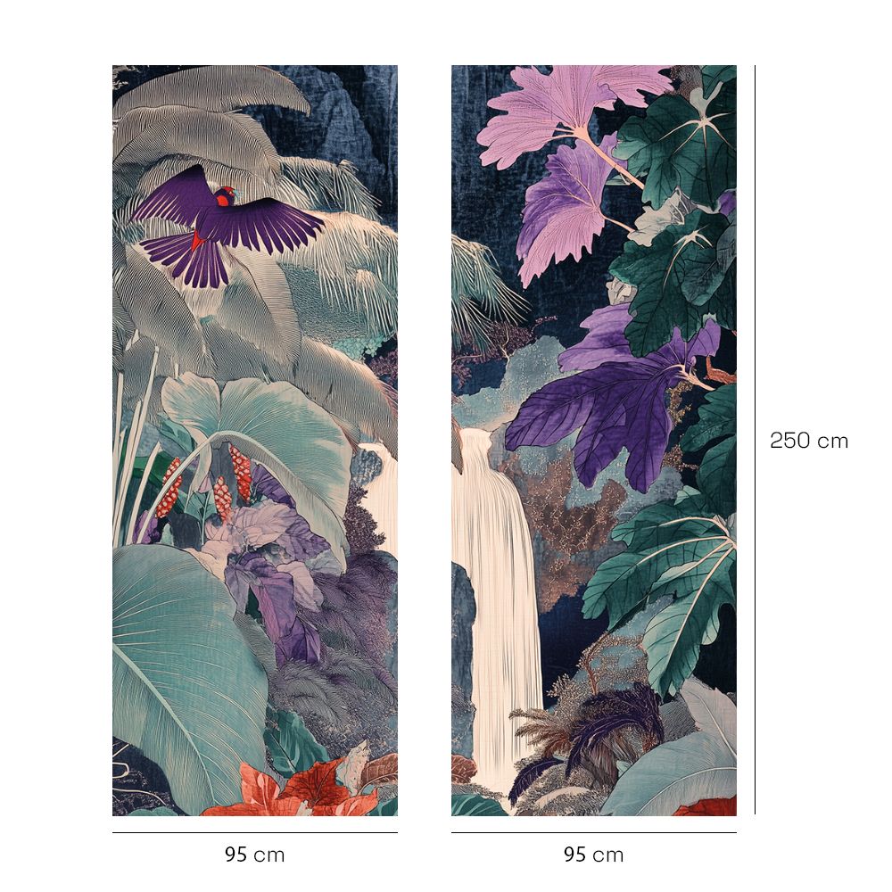 Papier peint "Scène exotique sereine"