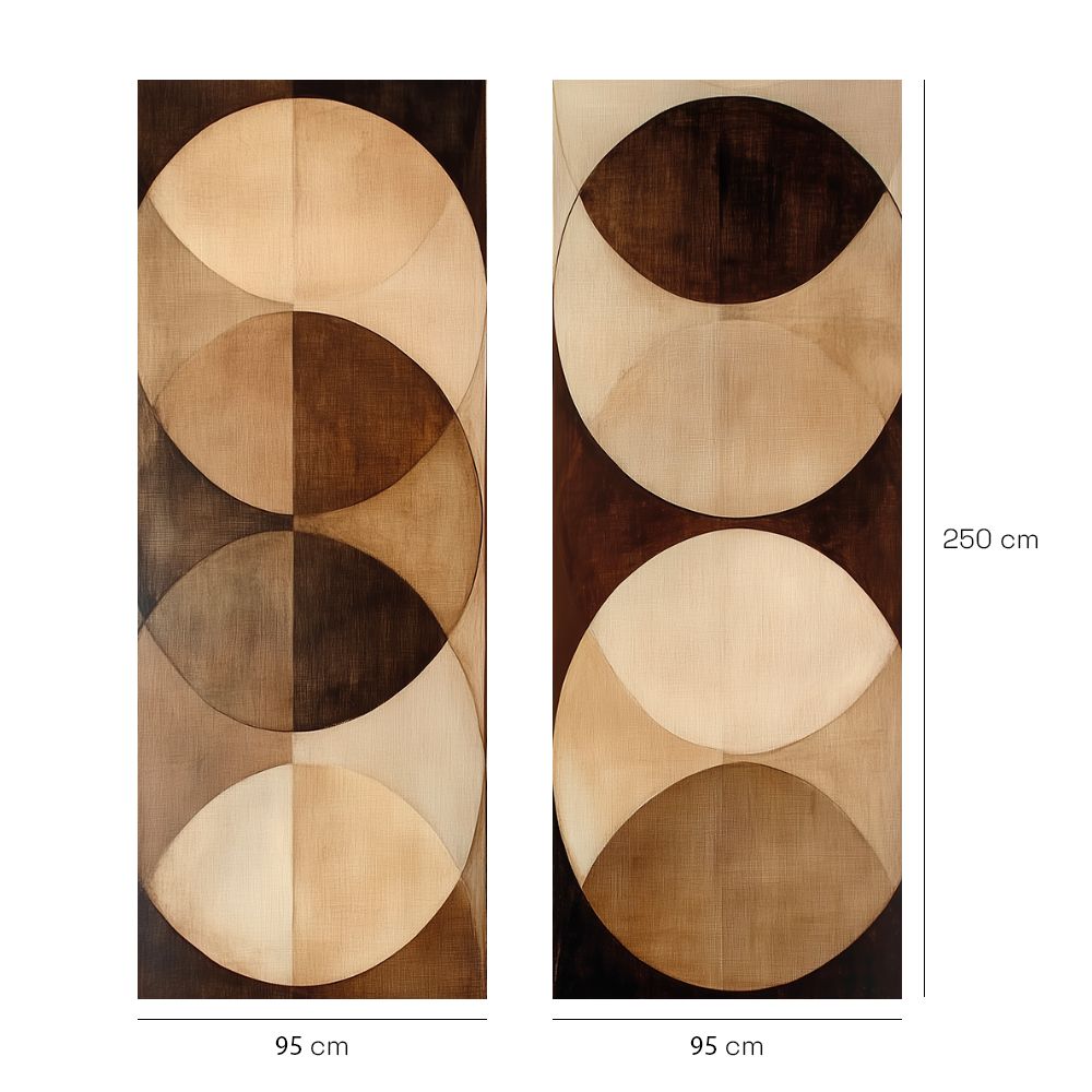Papier peint "Cercles géométriques subtils"