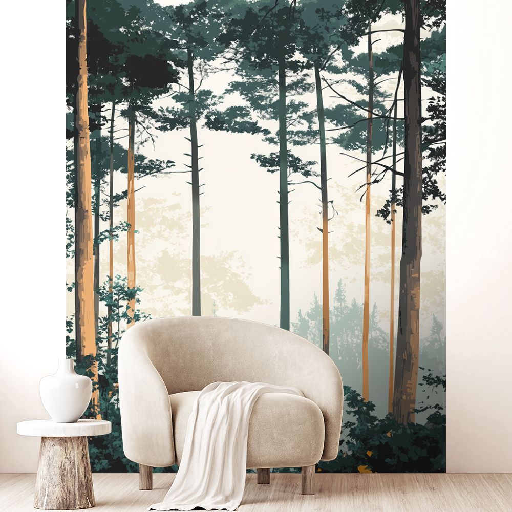 Papier peint "Forêt sereine"