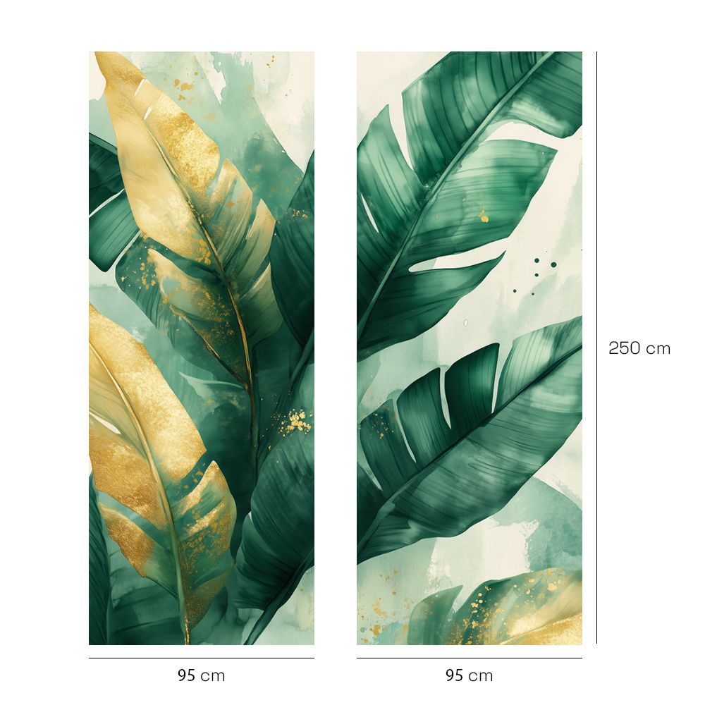 Papier peint "Feuillage tropical élégant"