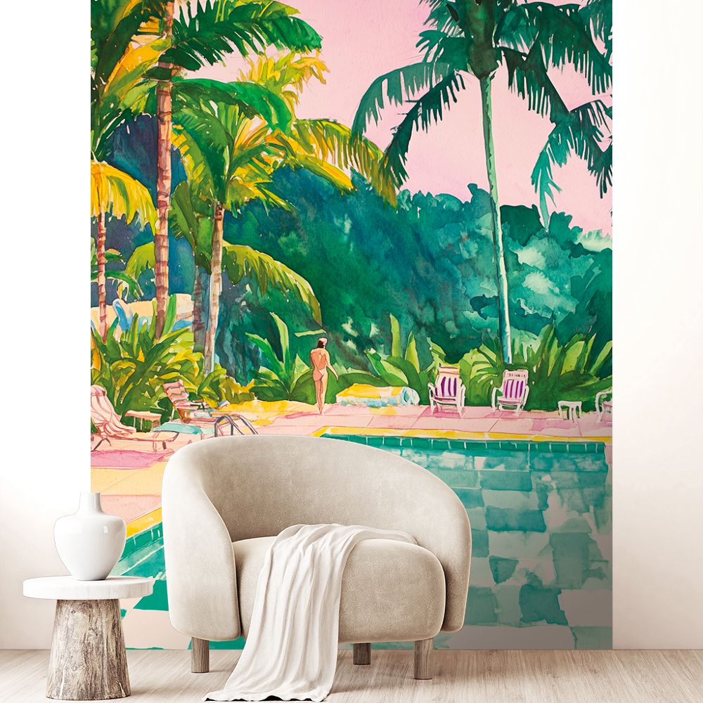 Papier peint "Oasis tropicale"