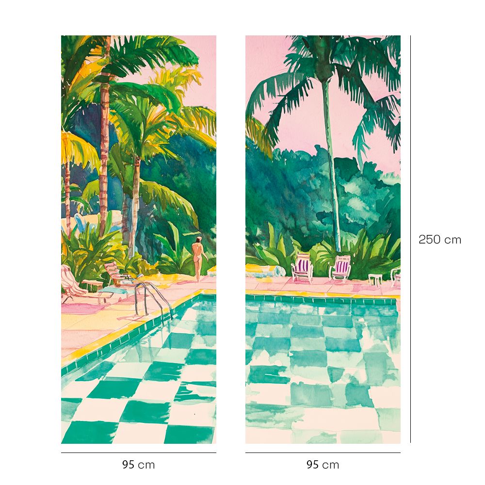 Papier peint "Oasis tropicale"