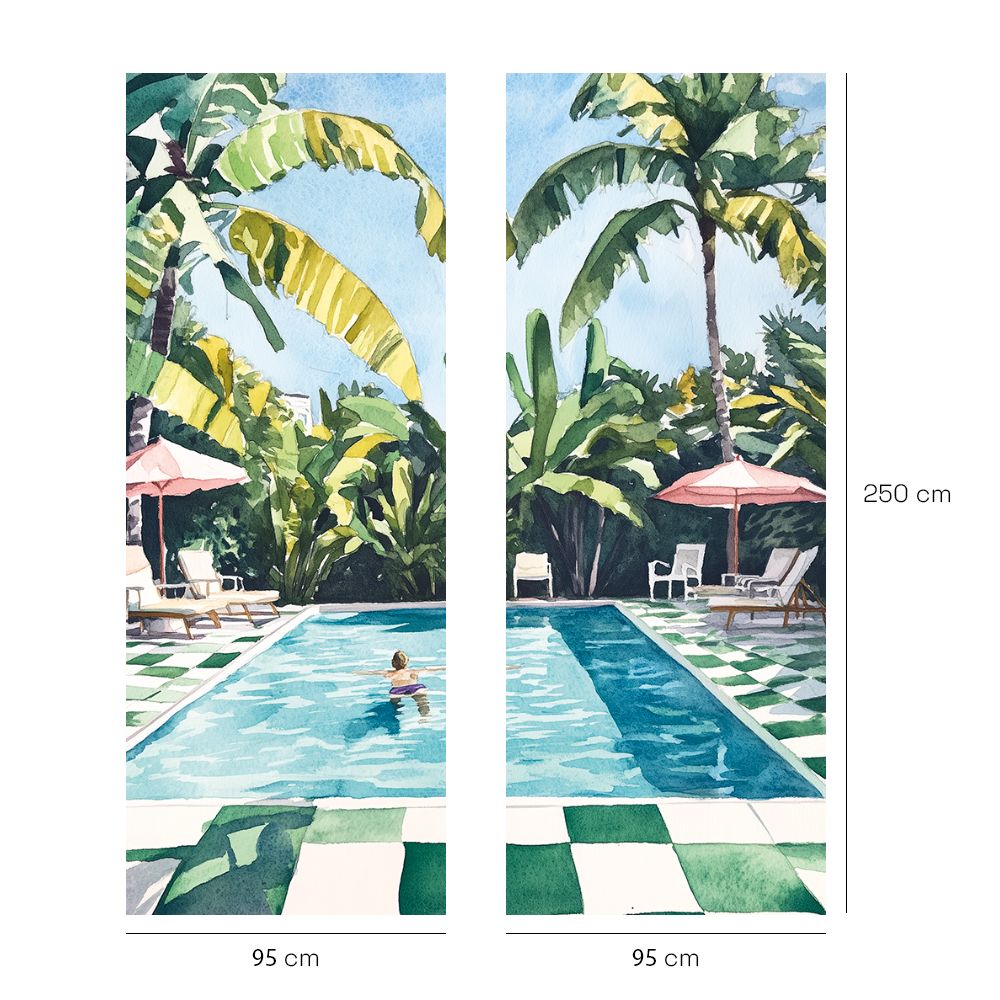 Papier peint "Ambiance exotique relaxante"