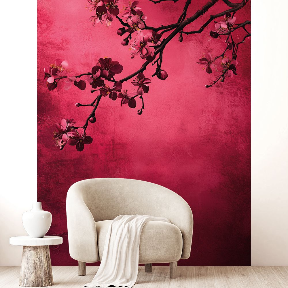 Papier peint "Fleurs délicates"