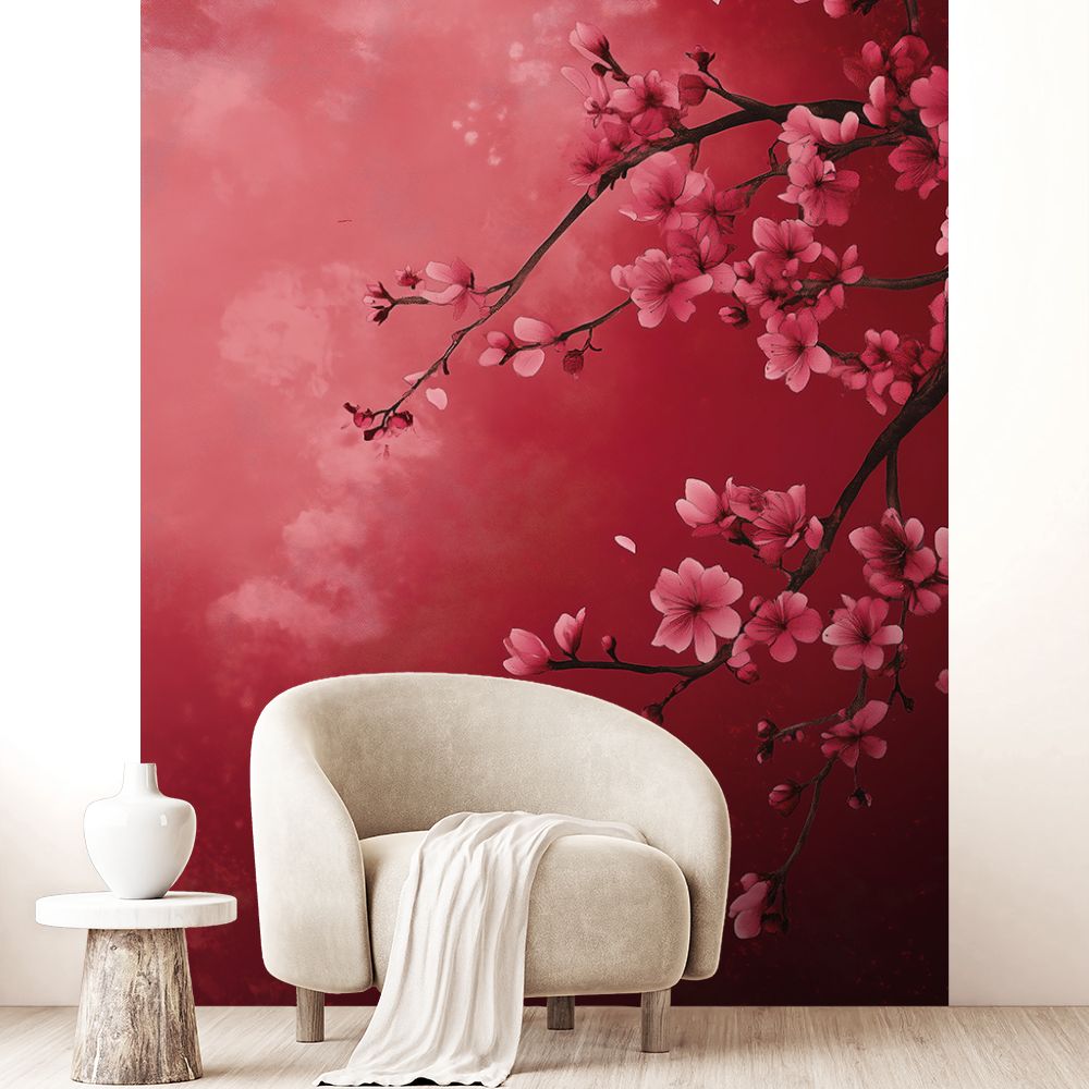 Papier peint "Fleurs apaisantes"