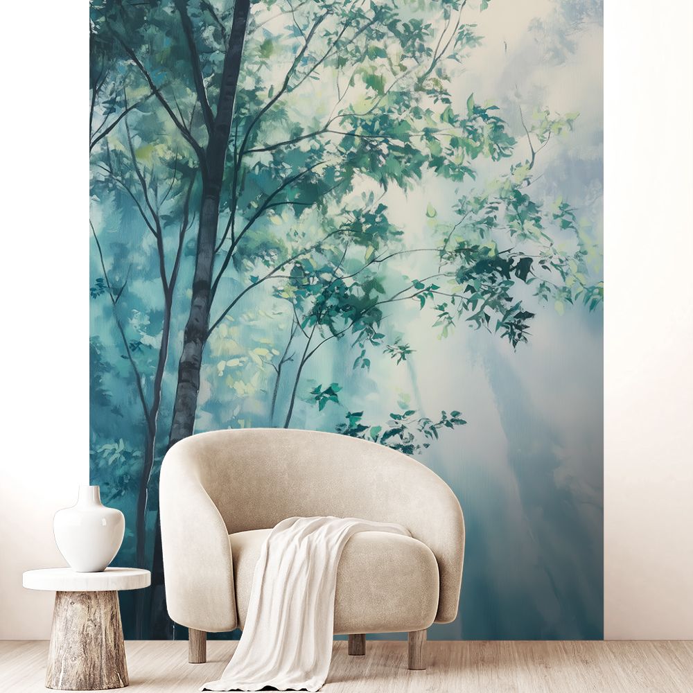 Papier peint "Nature sereine luxuriante"