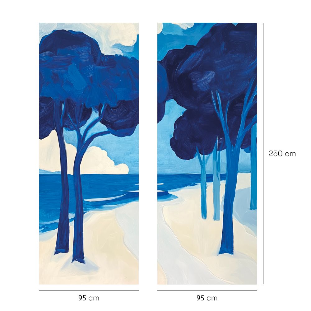 Papier peint "Scène côtière sereine"