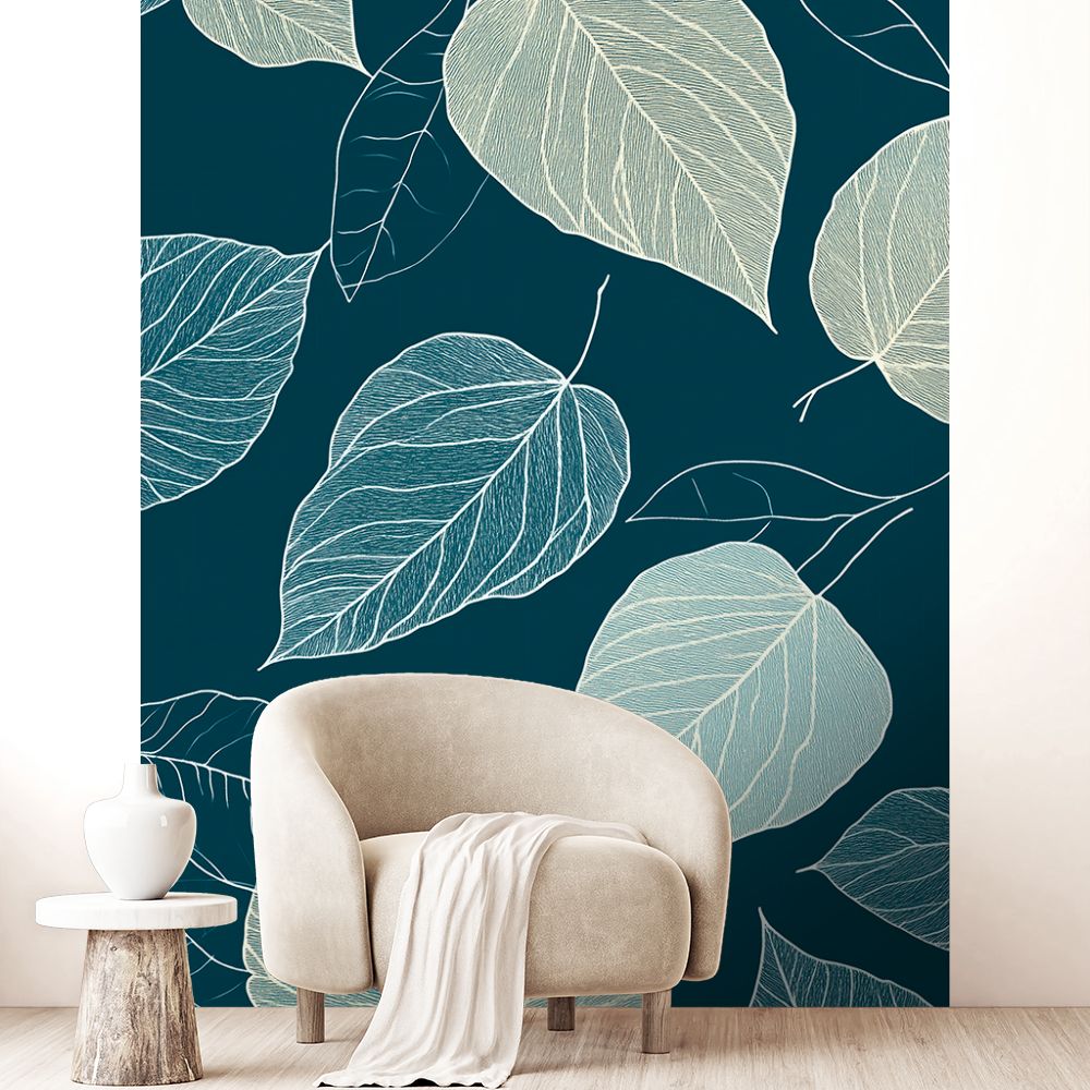 Papier peint "Feuilles élégantes"