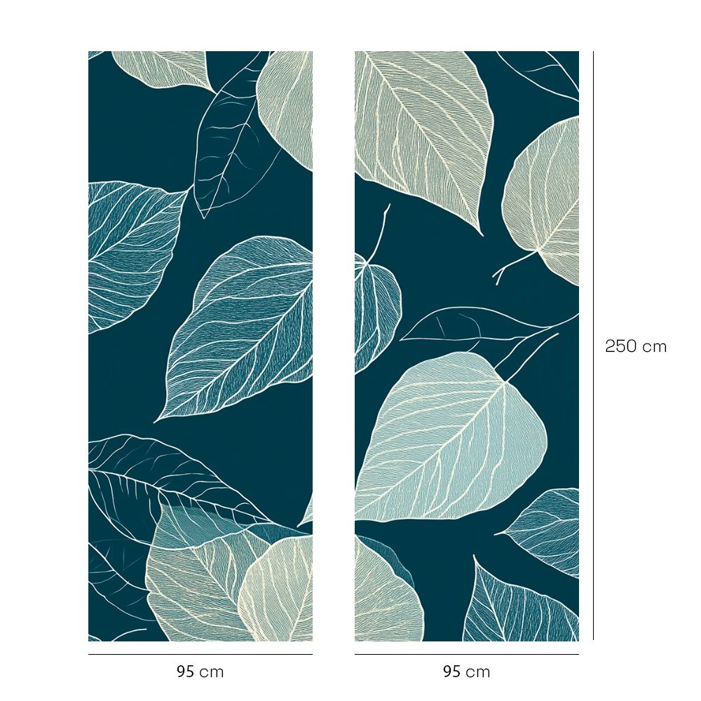 Papier peint "Feuilles élégantes"