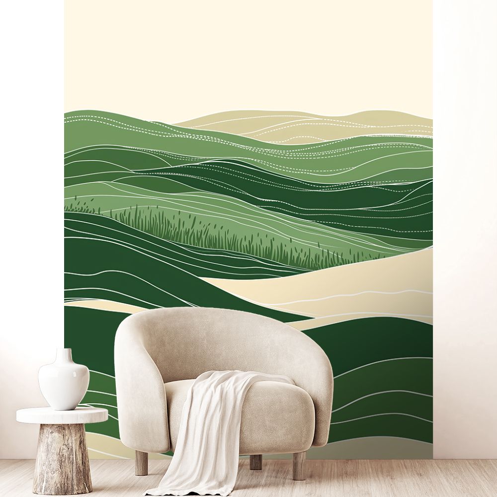Papier peint "Collines ondulantes"