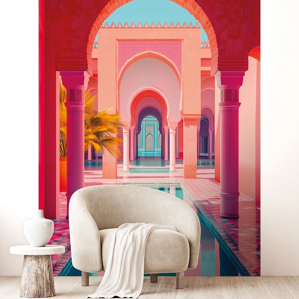 Papier peint "Palais coloré exotique"