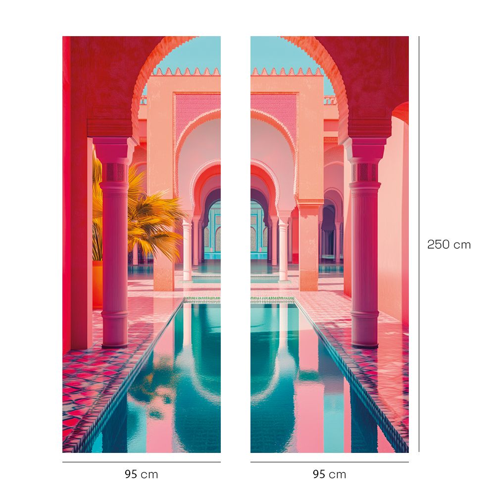 Papier peint "Palais coloré exotique"