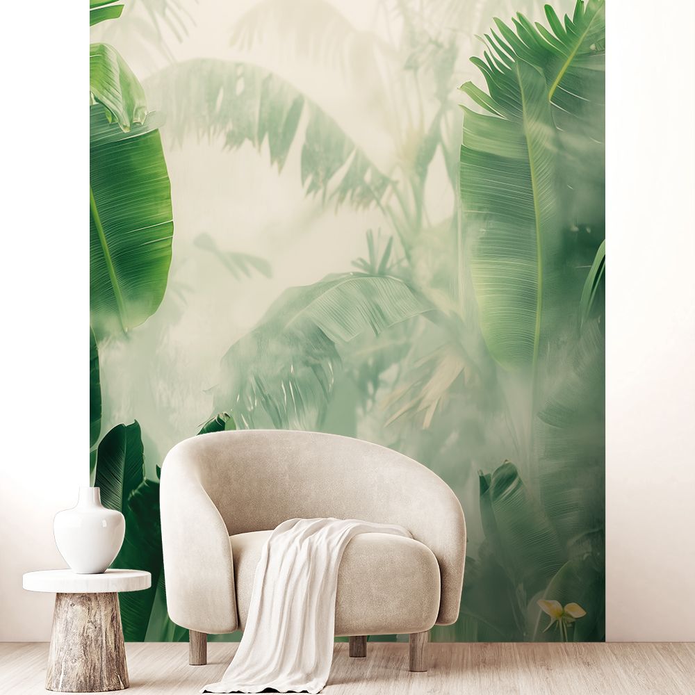 Papier peint "Feuillage tropical luxuriant"