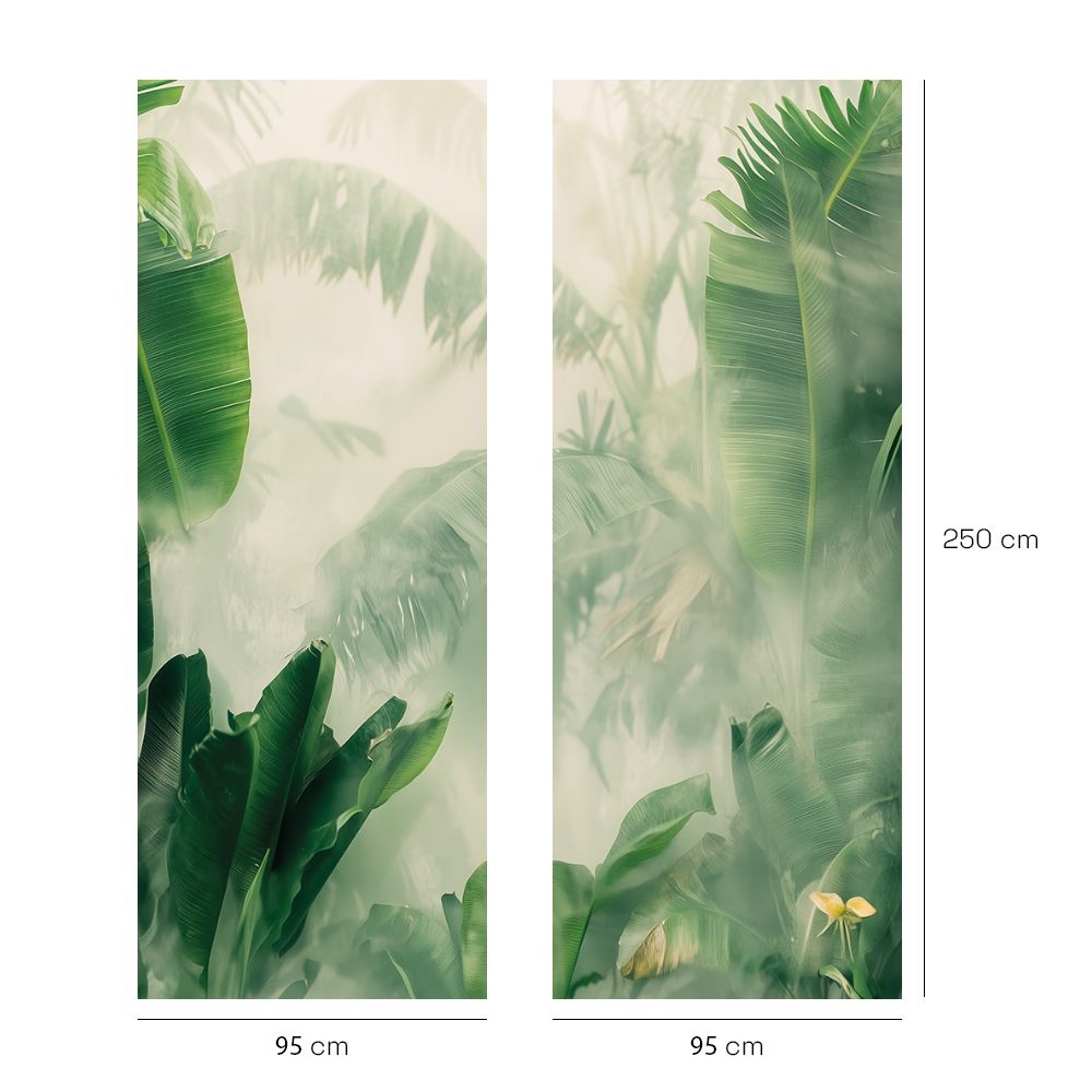 Papier peint "Feuillage tropical luxuriant"