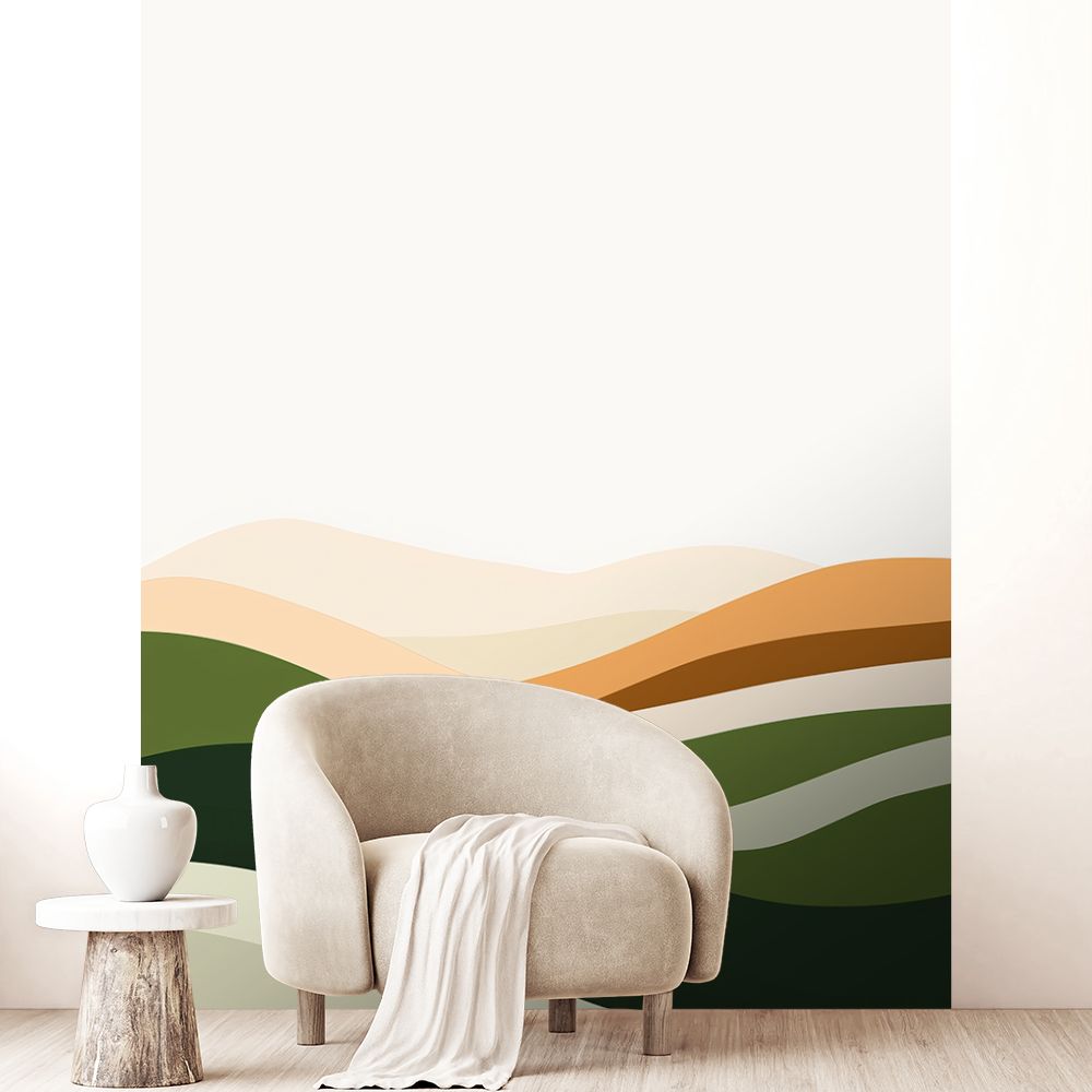 Papier peint "Ondulations apaisantes"