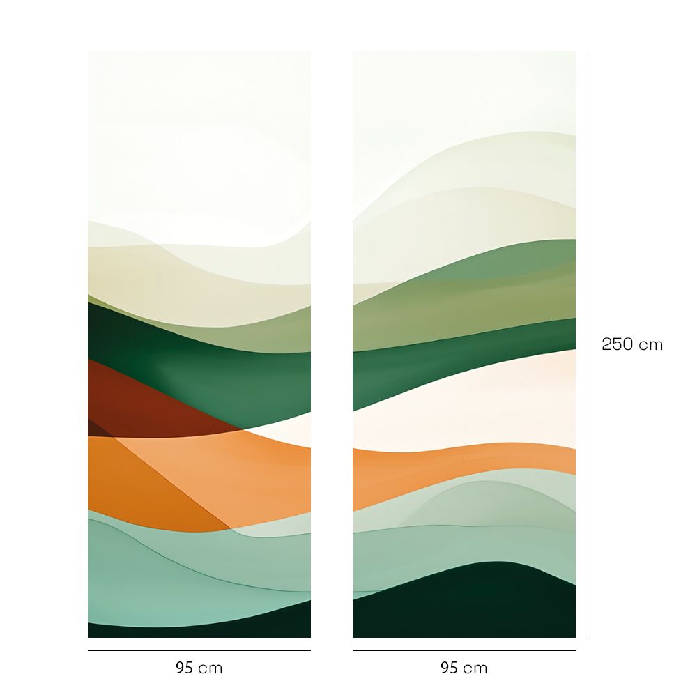 Papier peint "Ondulations apaisantes"