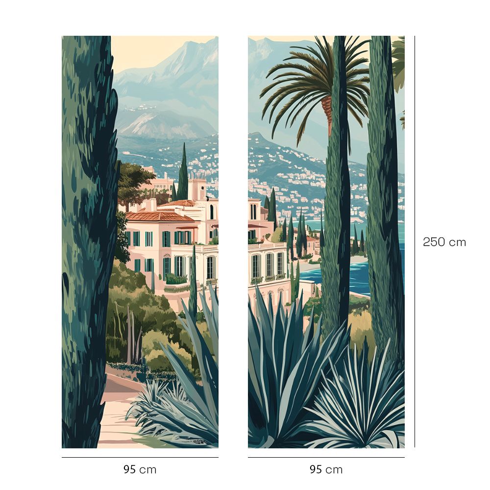Papier peint "Vue méditerranéenne sereine"