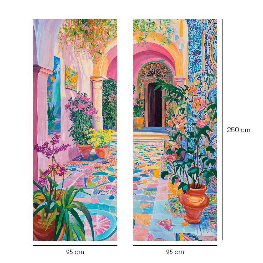 Papier peint "Couleurs vibrantes"