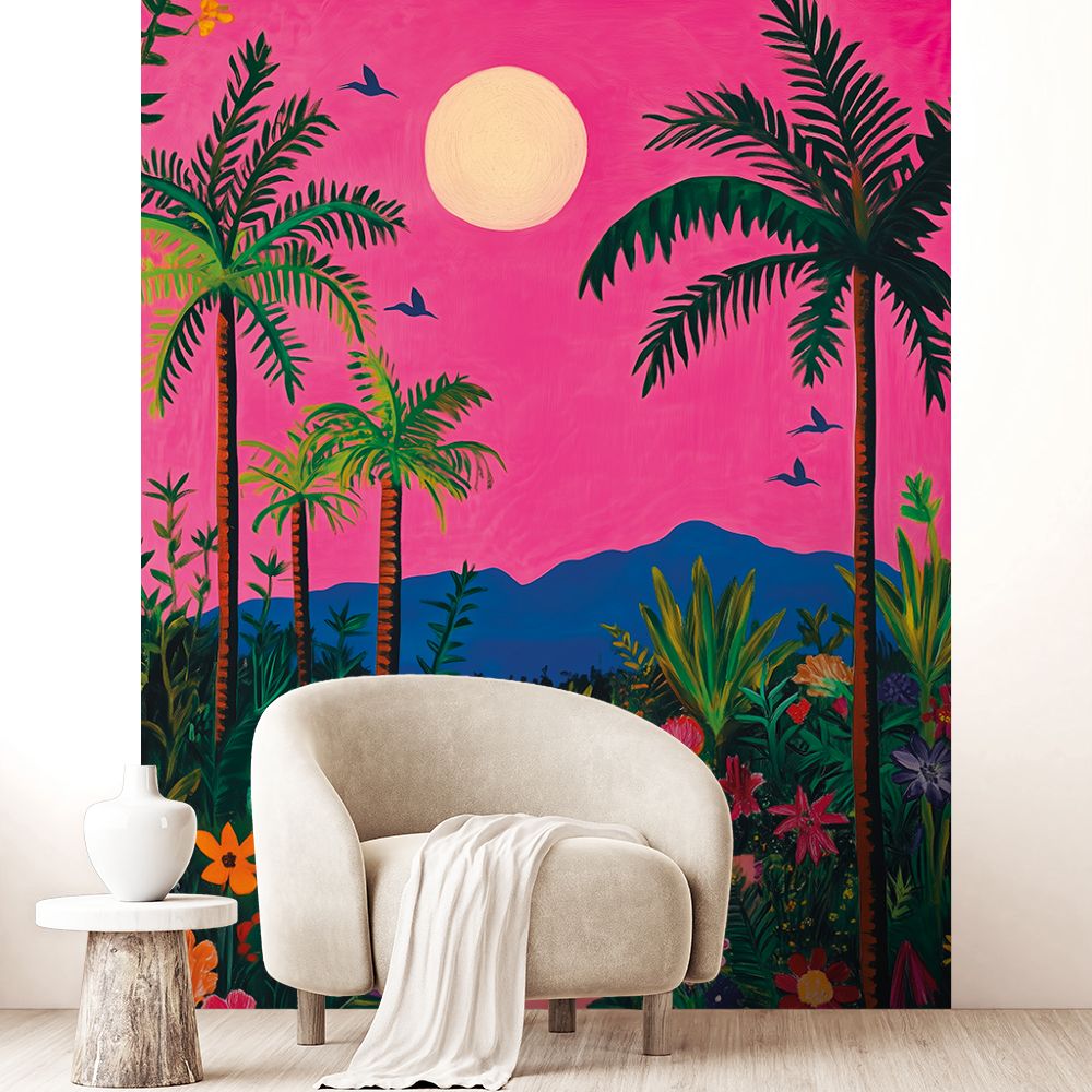 Papier peint "Jungle vibrante"