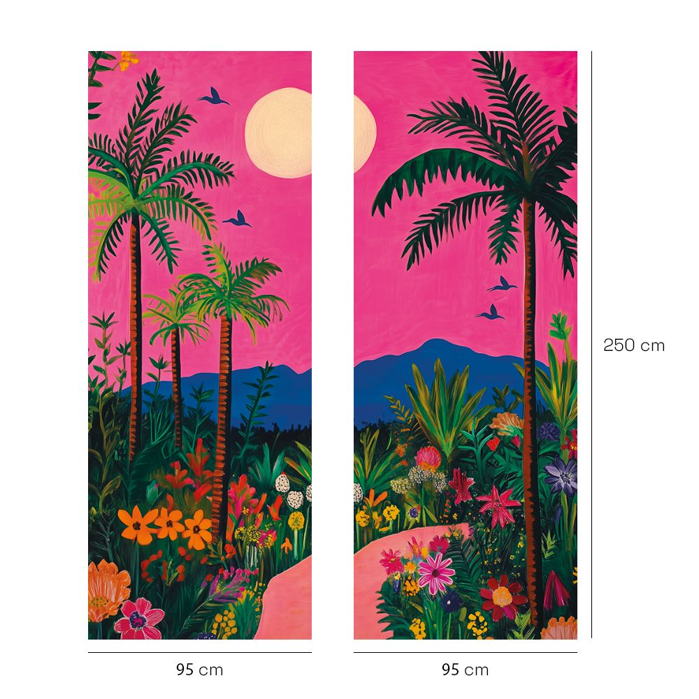 Papier peint "Jungle vibrante"