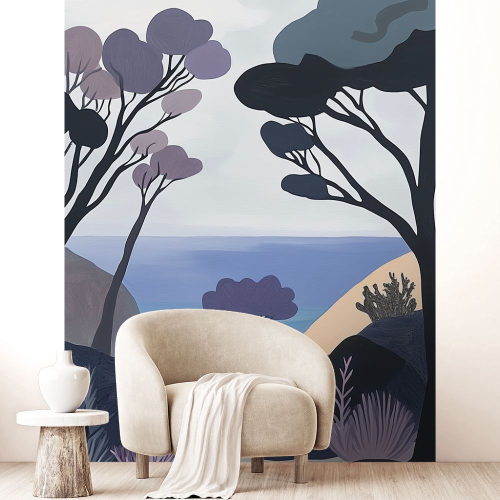 Papier peint "Paysage serein et beau"