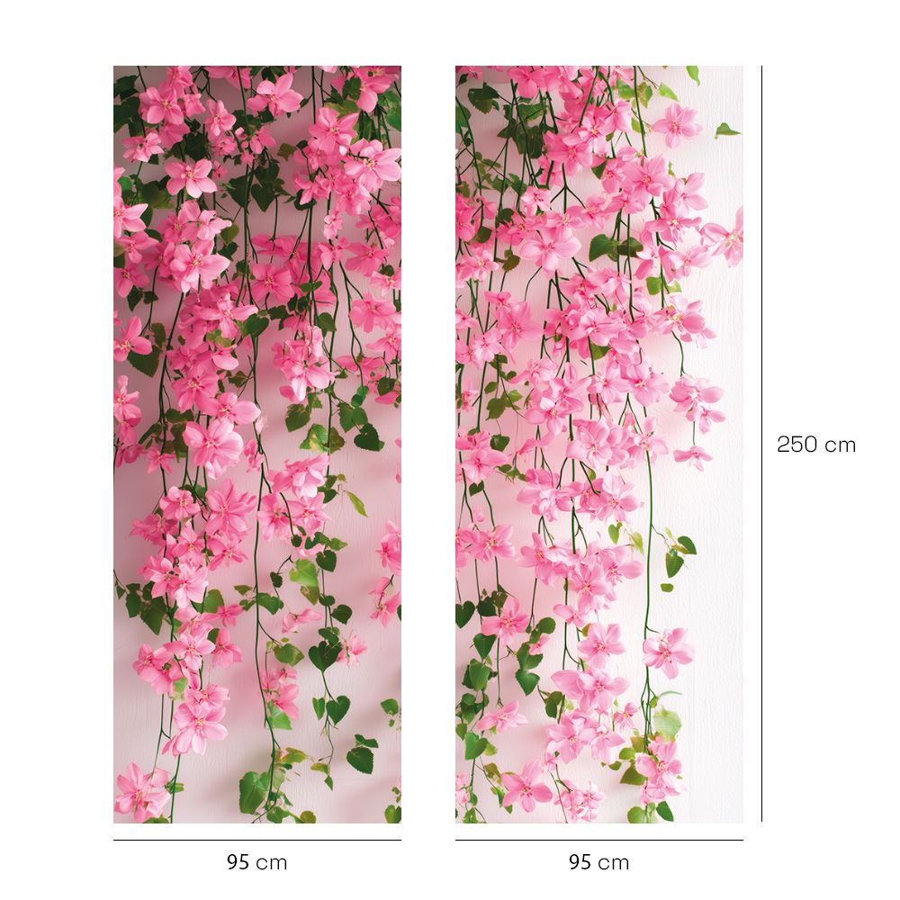 Papier peint "Fleurs suspendues"