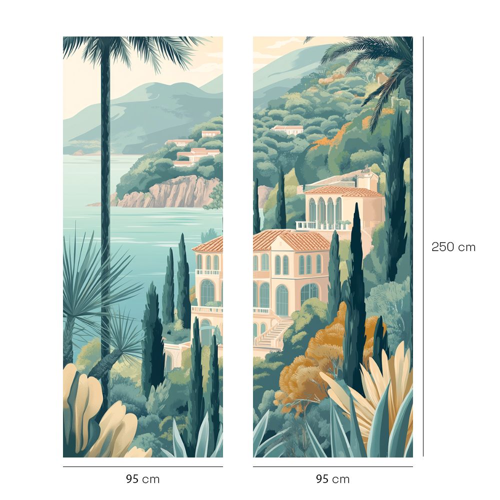 Papier peint "Villa méditerranéenne élégante"