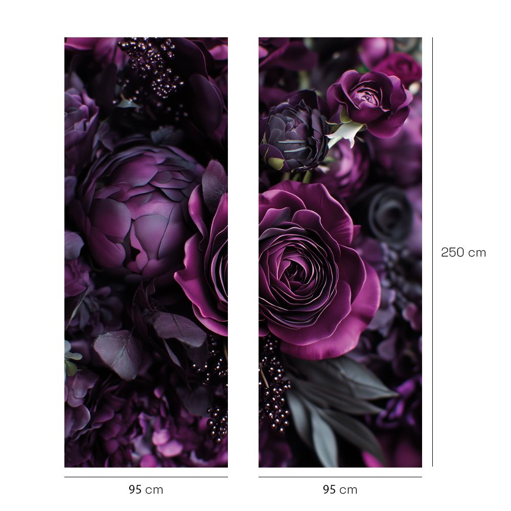 Papier peint "Fleurs luxuriantes"