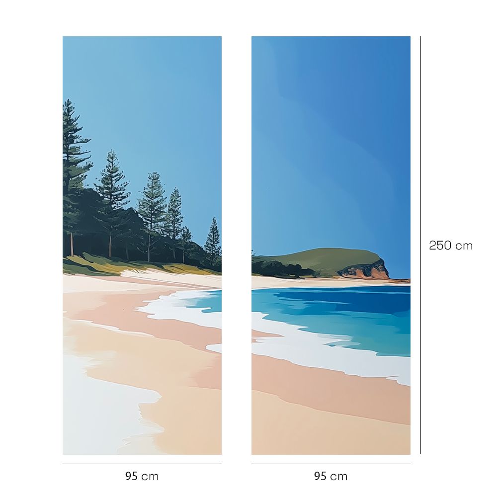 Papier peint "Plage et mer"