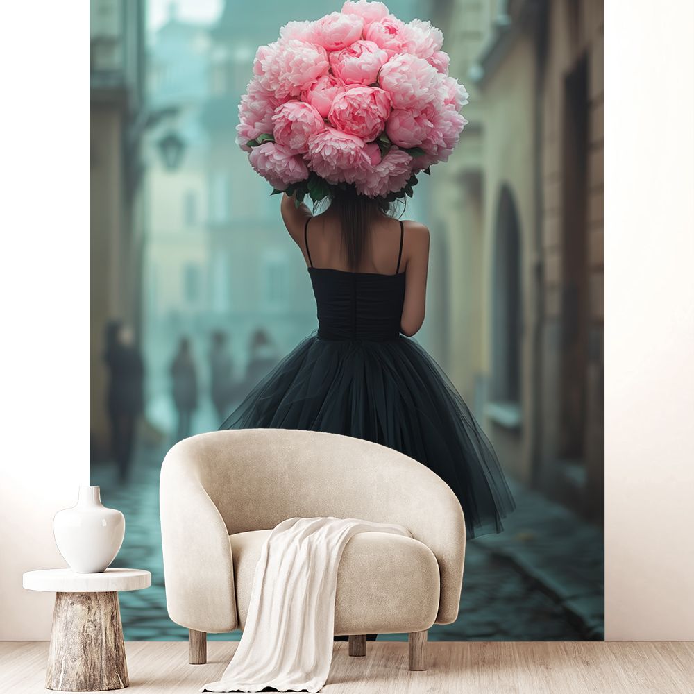 Papier peint "Fleurs élégantes"