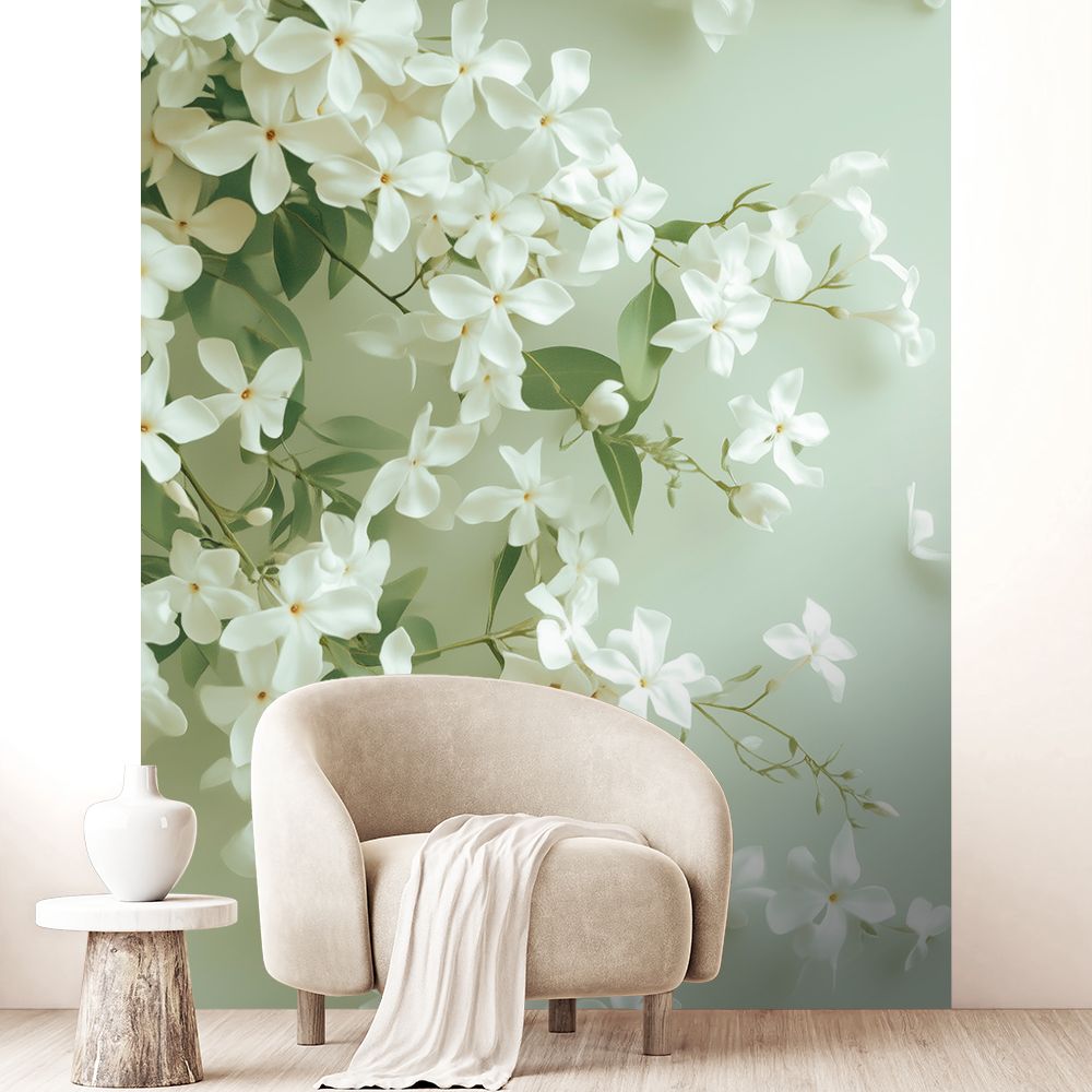 Papier peint "Fleurs apaisantes"