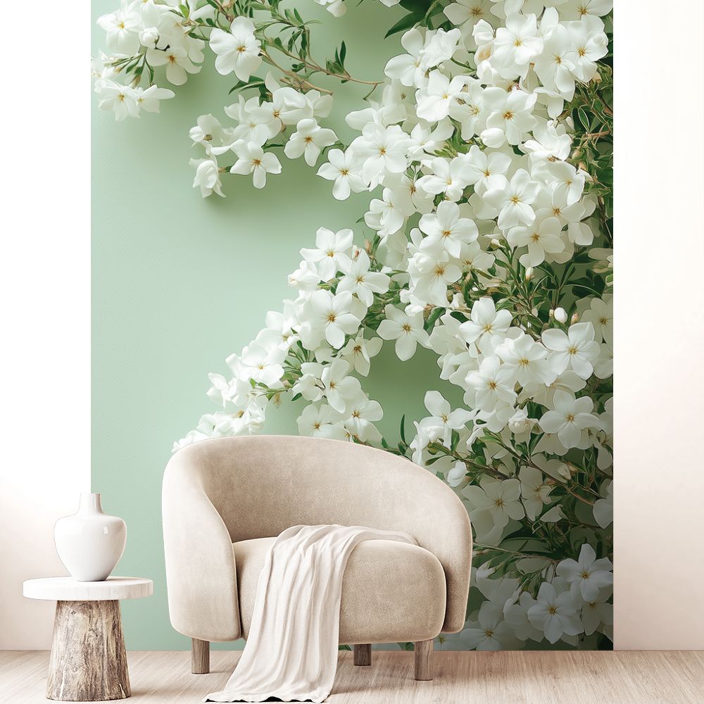 Papier peint "Fleurs délicates"