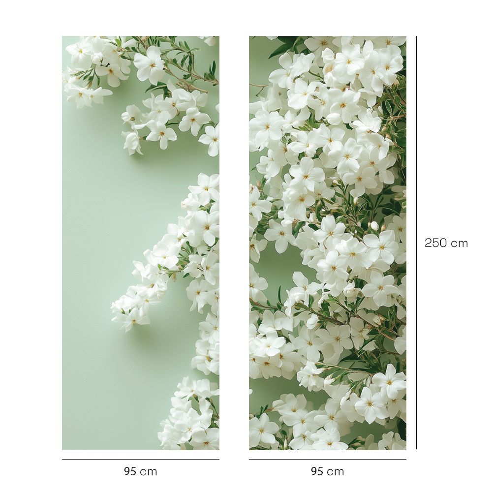 Papier peint "Fleurs délicates"