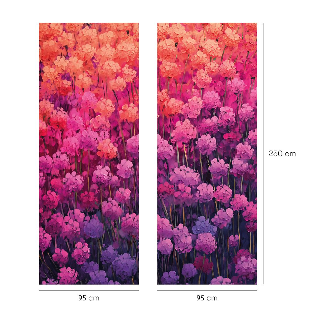 Papier peint "Fleurs vibrantes"