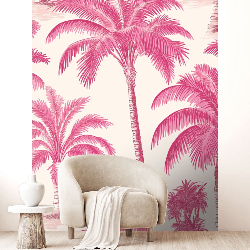 Papier peint "Palmiers exotiques"