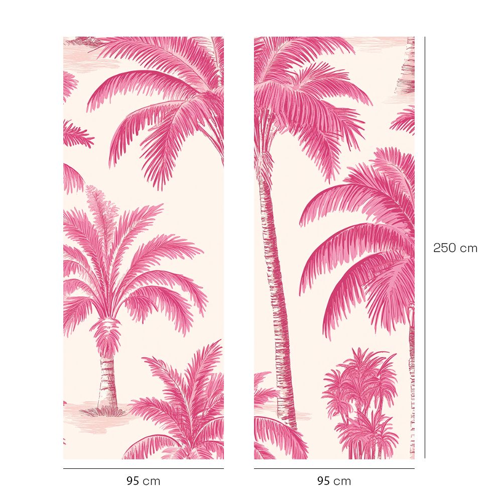 Papier peint "Palmiers exotiques"
