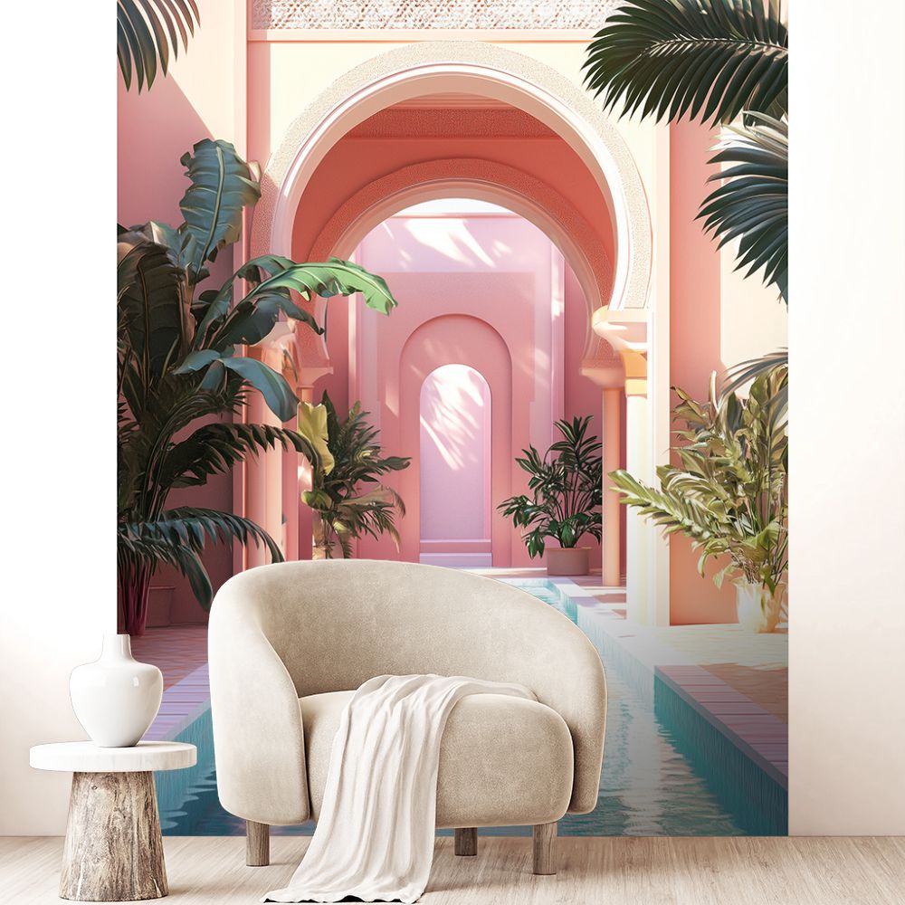 Papier peint "Arches et nature"